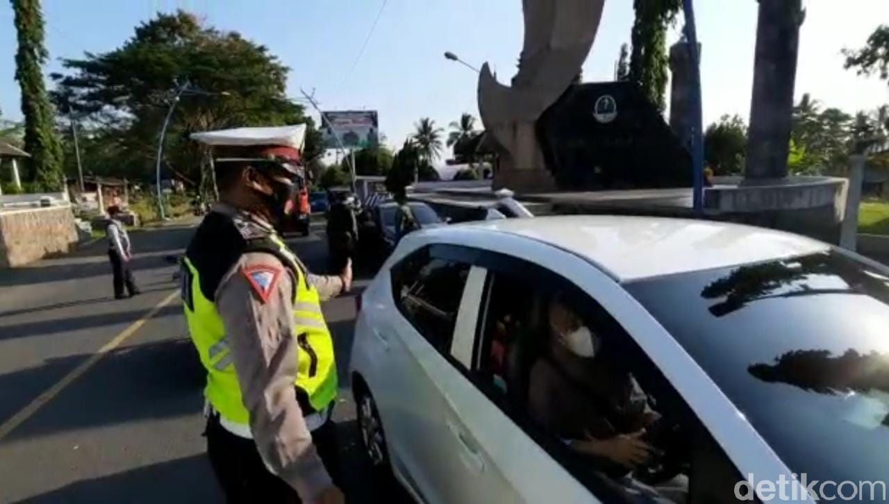 Penyekatan Kendaraan Pemudik di Kota Banjar