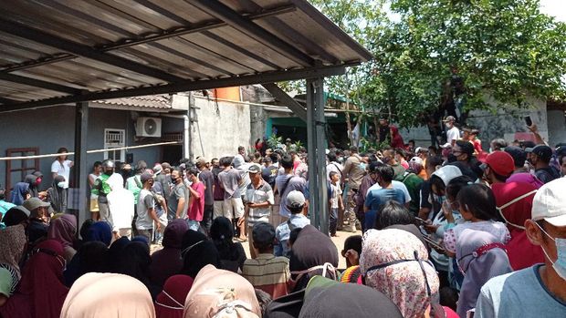 Suasana di lokasi heboh babi ngepet di Depok (Sachril-detikcom)