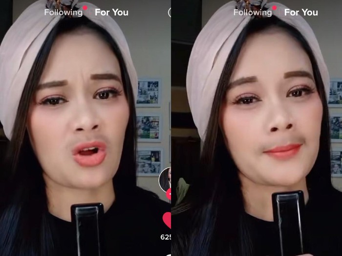 Wanita ini viral karena menirukan gaya Iis Dahlia saat bernyanyi. Wanita ini viral karena menirukan gaya Iis Dahlia saat bernyanyi.