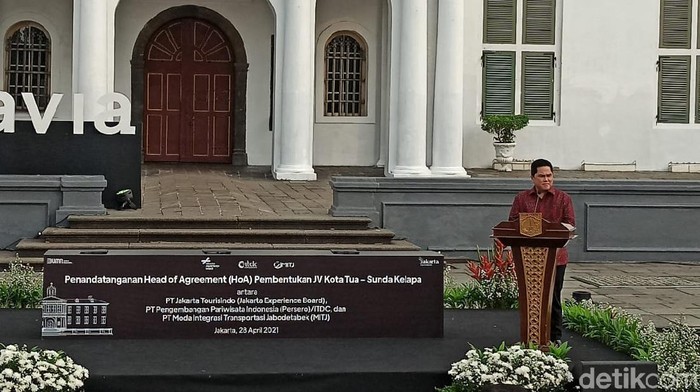 Duet Erick Thohir dan Anies Baswedan