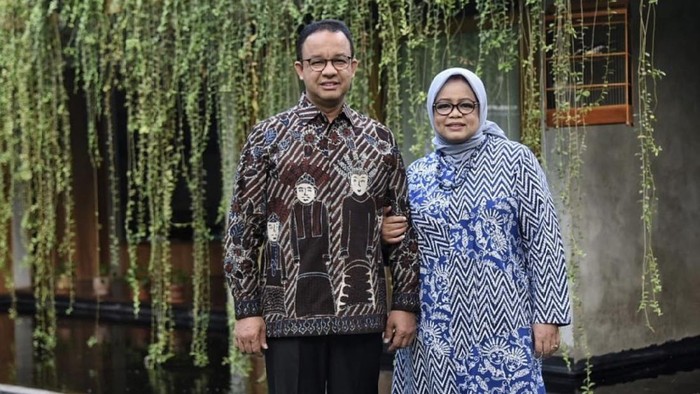 Foto  Anies Baswedan dan Fery Farhati.