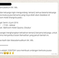 Kirain beneran mau diundang untuk buka puasa bersama kan, eh nggak tahunya malah kena tipu. Yaudahlah ya, namanya juga lagi pandemi kan belum boleh ngadain acara bukber yang ngundang banyak orang. Foto: Instagram