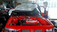 Kalau ini modifikasi swap engine milik Fajar, basisnya Honda Accord 1984. Foto: Ridwan Arifin