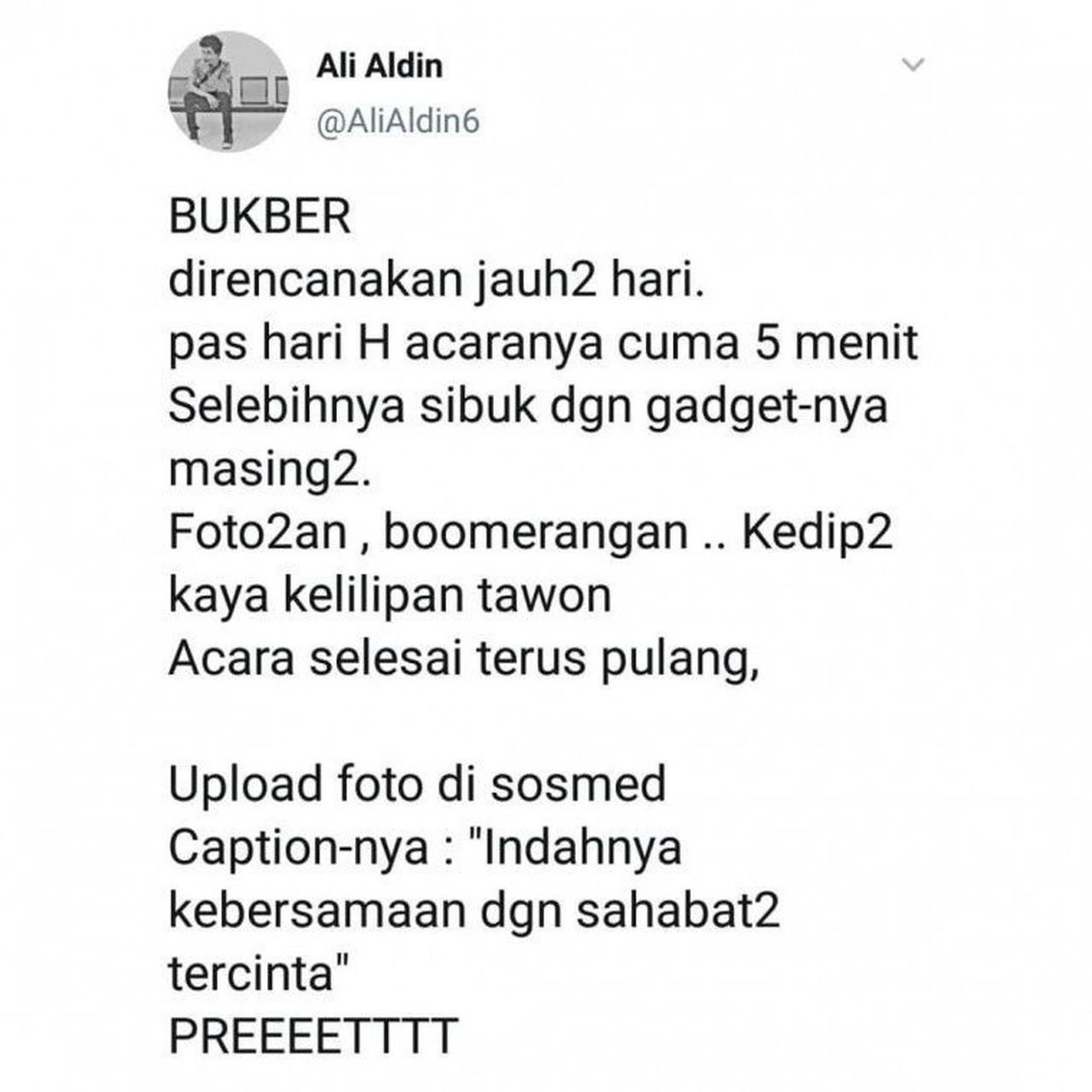 Nyesek! Acara Bukber Tak Ada yang Datang dan Jadi Ajang Pamer