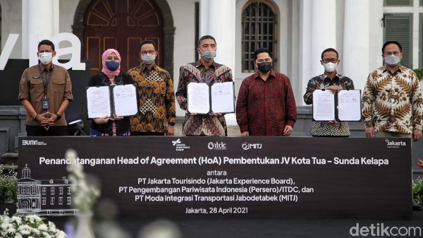 Kerja sama tersebut bertujuan menyulap Kota Tua-Sunda Kelapa menjadi kawasan pariwisata terpadu yang modern dan tetap mempertahankan nilai heritage. Kerja sama tersebut bertujuan menyulap Kota Tua-Sunda Kelapa menjadi kawasan pariwisata terpadu yang modern dan tetap mempertahankan nilai heritage.