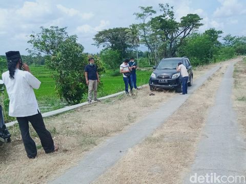 Lokasi pembunuhan Fatkhan Nur Rizqian alias Rizky di tepi Sungai Woro desa Borangan Kecamatan Manisrenggo, Klaten, Rabu (28/4/2021).