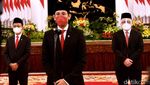 Momen Jokowi Lantik Nadiem Makarim dan Bahlil Lahadalia