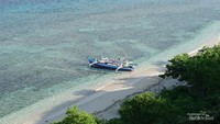 Pasir pantai putih, air yg begitu jernih