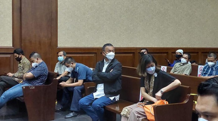 Ketua DPRD DKI Prasetyo Edi Marsudi hadiri sidang Juliari Batubara di Pengadilan Tipikor Jakarta, Rabu (28/4/2021).