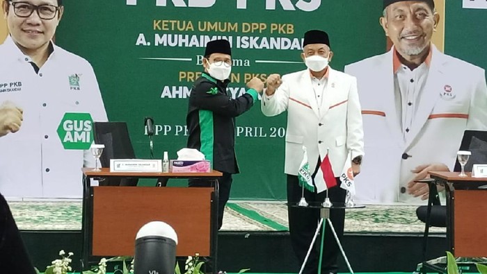 Presiden PKS Ahmad Syaikhu Bertemu Ketum PKB Cak Imin (Foto: Karin/detikcom)