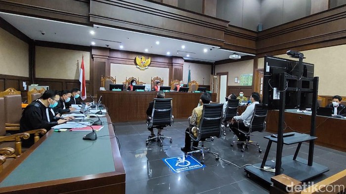 Sidang kasus suap bansos Corona. (Zunita Amalia/detikcom)
