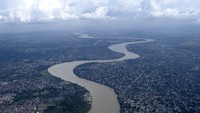 Untuk sebagian besar alirannya, Sungai Gangga mengalir melalui wilayah India, meskipun delta besarnya di daerah Bengal, yang berbagi dengan Sungai Brahmaputra, sebagian besar terletak di Bangladesh. (iStock)