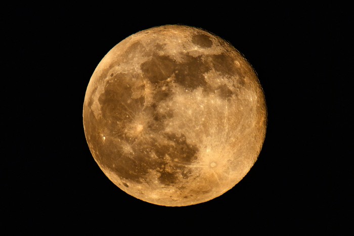 KARLSRUHE, GERMANY - APRIL 27: A supermoon shines on April 27, 2021 in Karlsruhe, Germany. (Photo by Matthias Hangst/Getty Images)