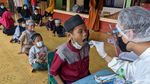 Antusias Anak-anak di Tangerang Periksa Kesehatan Gigi Saat Puasa