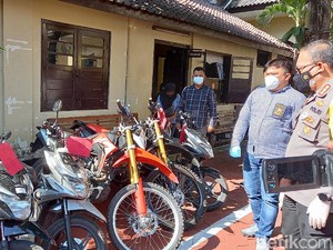 Sepekan, Komplotan Maling Asal Lampung Gasak 19 Motor di Yogya