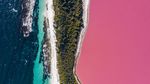 Jangan Lihat Siang-siang, Foto Danau Pink yang Bikin Haus