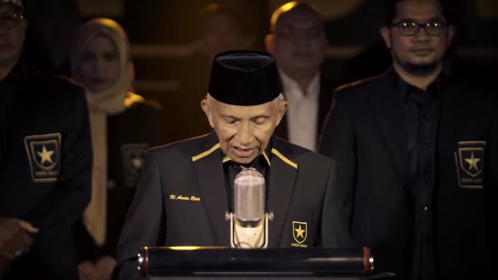 Deklarasi Partai Ummat dipimpin Amien Rais