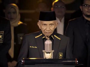 Amien Rais Umumkan Partai Ummat Dukung Anies-Cak Imin