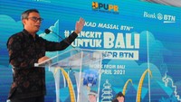 Akad massal KPR ini merupakan momentum untuk mendukung pemulihan ekonomi Bali sekaligus kelanjutan dari yang sudah dilakukan perseroan di beberapa tempat di wilayah Jakarta yang akan terus dilakukan perseroan dalam memenuhi kebutuhan rumah untuk masyarakat. dok. Bank BTN