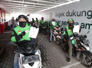 Usai Divaksin, Mitra Driver Gojek Akui Merasa Lebih Aman dan Sehat