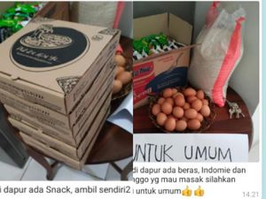 Ibu Kos Baik Hati! Bagi-Bagi Beras hingga Pizza untuk Anak Kosnya