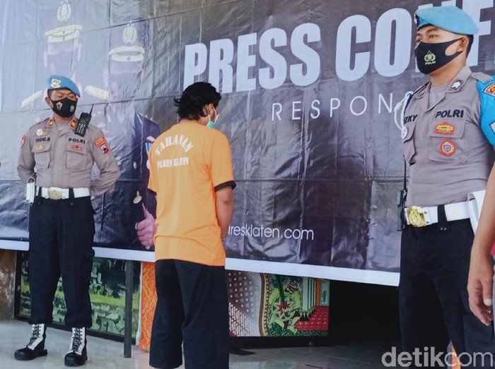 Jumpa pers pembunuhan pemuda di Klaten, Kamis (29/4/2021).