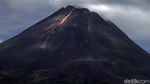 Potret Merapi yang Kembali Muntahkan Lava Pijar