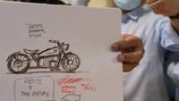 MOTOR LISTRIK GESITS BOBBER STYLE? Bisa ga? Bisa ga? Bisa lah masa ngga, tulis Ridwan Kamil dalam unggahan di Instagram. Foto: Dok. Instagram Ridwan Kamil