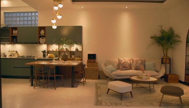 Tak ada sekat yang memisahkan antar ruang sehingga rumah terasa lebih luas. (Foto: Instagram/@raisa6690)