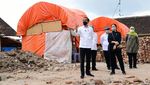 Momen Jokowi Kunjungi Korban Gempa Malang