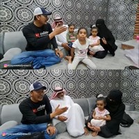 Jenderal tersebut bernama Muhammad Khoirullah Asiri, yang berasal dari Janub, Asir, Arab Saudi. Dengan ramah ia menyapa Alman dan kedua temannya. Sedangkan sang istri yang merupakan mantan TKW bernama Umi Hanan. Dia juga mempunyai akun Youtube bernama Sahabat NTB. Foto: Dok. Tangkap layar Youtube Alman Mulyana.