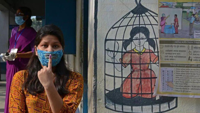 Indias West Bengal has held a marathon election over the past few weeks, against the backdrop of soaring virus cases and record deaths in the country Diptendu DUTTA AFP/File