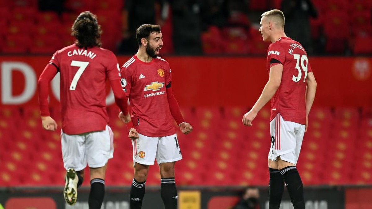 MU harus melakoni tiga laga dalam lima hari pekan depan. (Foto: Michael Regan/Getty Images)