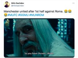 Meme Keperkasaan Manchester United Bantai Roma 6-2