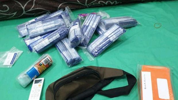 Penampakan alat antigen bekas sebelum didaur ulang