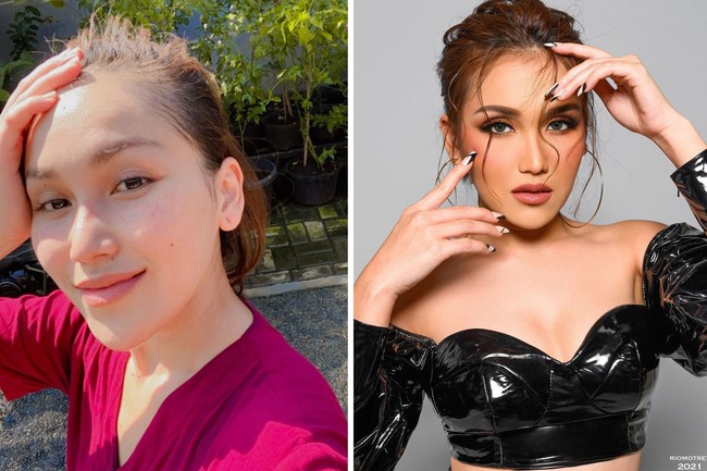 2. Ayu Ting TingDalam beberapa kesempatan, pedangdut Ayu Ting Ting juga sering mengaplikasikan softlens. Bisa dilihat jika penampilan wajahnya jadi lebih tajam meski makeup mata tidak terlalu berat. Foto: Instagram