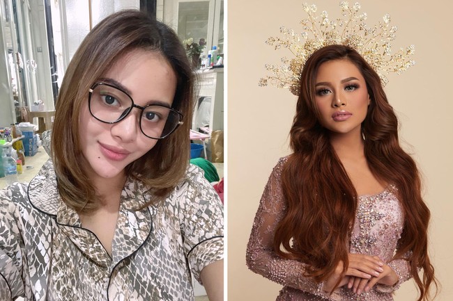 4. Aurel HermansyahAurel pun tak asing lagi dengan paduan antara makeup dan softlens. Tengok saja perbedaan wajahnya saat pakai lensa kontak yang jadi lebih menarik perhatian. Foto: Instagram