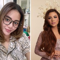 4. Aurel HermansyahAurel pun tak asing lagi dengan paduan antara makeup dan softlens. Tengok saja perbedaan wajahnya saat pakai lensa kontak yang jadi lebih menarik perhatian. Foto: Instagram