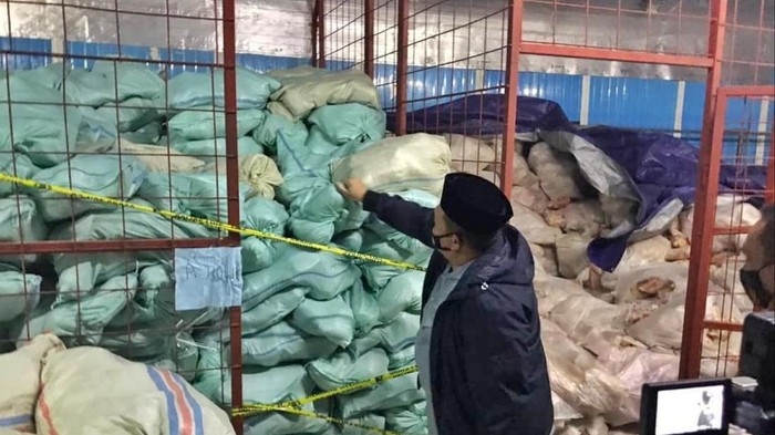 Polisi ungkap peredaran ikan giling berformalin di Palembang, Sumsel