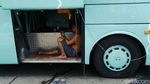 Duh Kasihan Potret Lesu Sopir Bus yang Terdampak Larangan Mudik