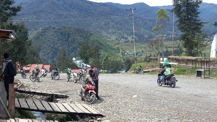 Situasi di Ilaga, Kabupaten Puncak, Papua pada Jumat (30/4/2021)