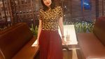 Gaya Tsania Marwa saat Ngopi dan Makan Bareng Rekan Artis