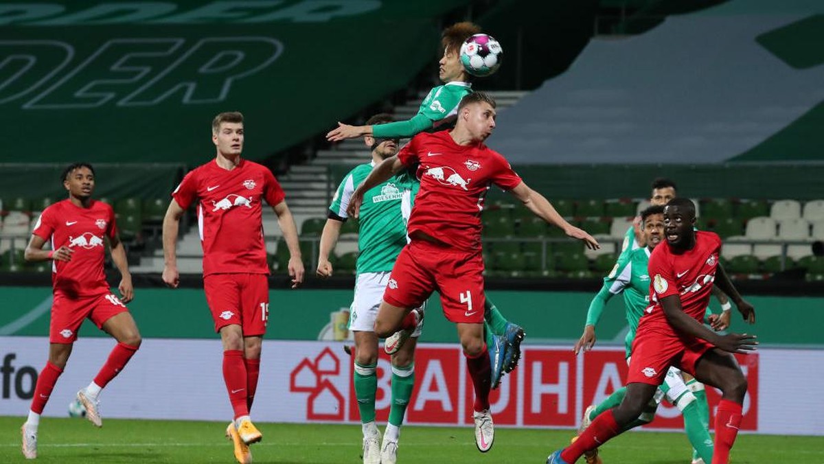 RB Leipzig melaju ke final DFB Pokal usai mengalahkan Werder Bremen (Foto: Focke Strangmann - Pool/Getty Im/Pool)