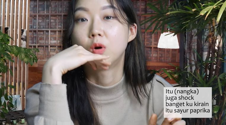cewek korea cobain es buah