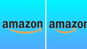Logo Amazon, mana yang benar? Foto: Brightside
