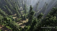 Dalam video dan gambar masterplan pembangunan tersebut, terlihat kawasan wisata yang menyatu dengan alam di tengah hutan.