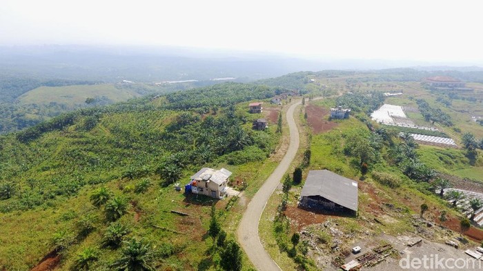 Proyek Bukit Algoritma yang disebut bakal jadi Silicon Valley-nya Indonesia berada di kawasan perkebunan sawit di Cikidang, Sukabumi, Jabar. Begini penampakan lokasinya dari udara.