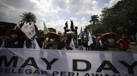Tuntutan yang akan disuarakan kaum buruh dalam May Day yakni cabut atau batalkan omnibus law UU Cipta Kerja.