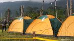 Penampakan Deretan Tenda untuk Karantina Pemudik di Karanganyar
