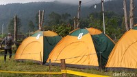 Tenda itu akan menjadi tempat karantina mandiri bagi warga yang nekat mudik 2021.